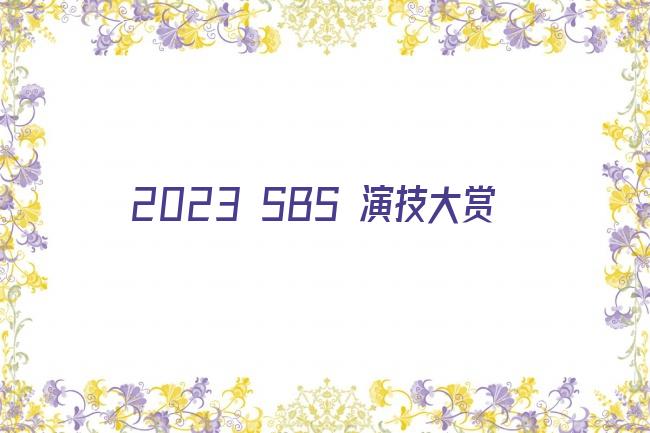 2023 SBS 演技大赏剧照